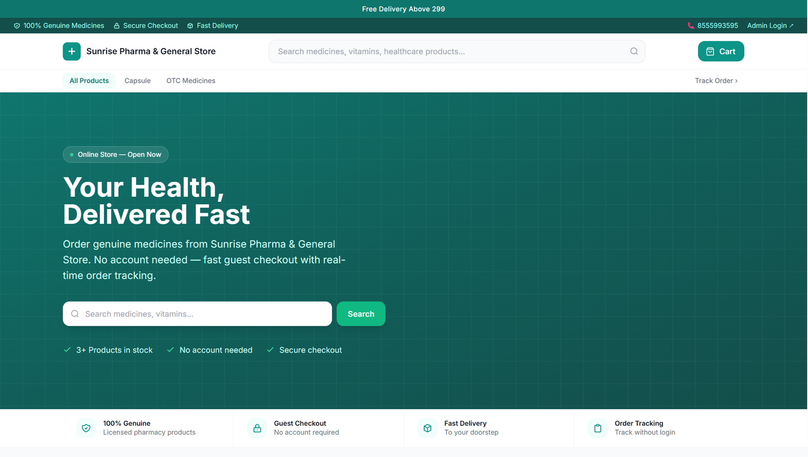MediBill Online Customer Store